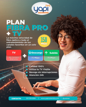 Plan Fibra Pro + Tv